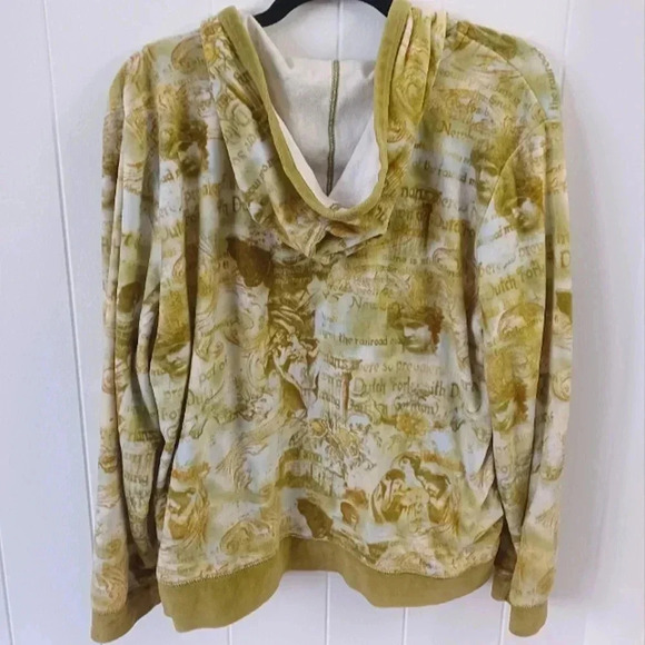 Cherokee Brand Velvet Green Hoodie - Picture 4 of 9